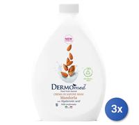 3x Dermomed Sapone Ricarica 1000 Ml. Karite' Mandorla