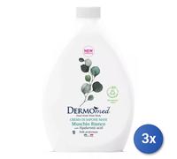 3x Dermomed Sapone Ricarica 1000 Ml. Muschio Bianco