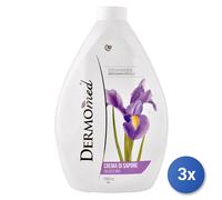 3x Dermomed Sapone Ricarica 1000 Ml. Talco Iris