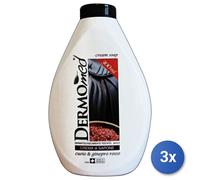 3x Dermomed Sapone Ricarica 300 Ml. Cuoio Ginepro
