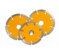 3x Disco Diamantato Universale 115 x 22,2 mm - Lama da Taglio per Pietra, Cemento, Granito, Mattoni e Marmo - Alta Velocità e Durata Professionale - Lemag srl