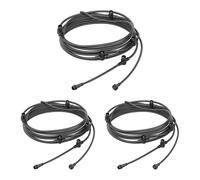 3x distributore a 6 vie per sistema a innesto NEMO (IP44) 5,1 m nero