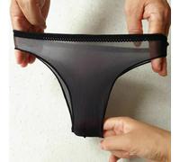 3x Donna Trasparente Seta Slip Mutandina Oliato Lucido Intimo Mutande