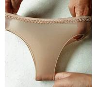 3x Donna Trasparente Seta Slip Mutandina Oliato Lucido Intimo Mutande