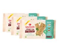 3X Doria Semplicissimi Vegan Crackers Farina Integrale Spinaci Semi di Teff 280g