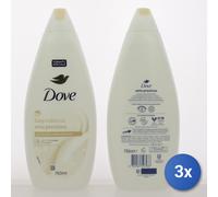 3x Dove Bagno 750 Ml. Seta
