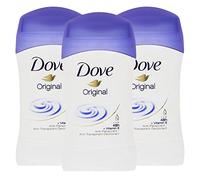 3x Dove Deodorante Original Anti Traspirante con Crema Idratante Profumo Delicato - 3 Deodoranti Stick da 30ml