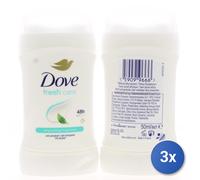 3x Dove Deodorante Stick 50 Ml. Fresh