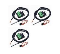 3X DS18B20 Kit Modulo Sensore di Temperatura Impermeabile 100 cm Cavo Sensore Digitale Adattatore Terminale Sonda per