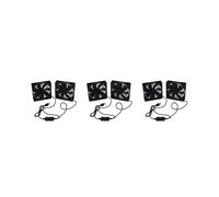 3X Dual 120Mm 5V USB Powered PC Router Ventole con Regolatore di Velocità Ventola di Raffreddamento Ad Alto Flusso D'Aria per Ricevitore Modem Router