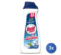 3x Dual Power Gel Lavastoviglie 660 Ml. Bicarbonato