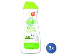 3x Dual Power Gel Lavastoviglie 660 Ml. Green Salvia