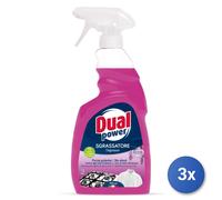 3x Dual Power Sgrassatore Trigger 750 Ml. Lavanda