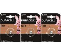 3X Duracell 1220 (3 Blister Da 1 Batteria) 3 pile (CR1220)