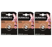 3X Duracell 1616 Lithium (3 Blister Da 1 Batteria) 3 Pile