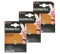 3X Duracell 395 399 SR927SW Silver Oxide 1.55V Batterie