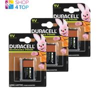 3x Duracell Batterie Ricaricabili 9V NiMH 170mAh 6HR61 DC1604