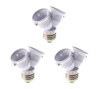 3X E27 1-2 E27 LED Lampadina Convertitore Adattatore Sdoppiatore Presa Base