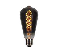 3X E27 4W Dimmerabile Retro Vintage LED Bulbs 1800K 150Lm 220-240V, Grafite