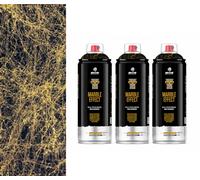3x Effetto marmo realistico - Marmo spray 400 ml - Dorato per decorazioni