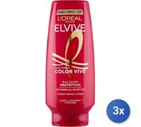 3x Elvive Balsamo 250 Ml. Color Vive Protettivo