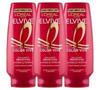 3x Elvive Balsamo Color Vive Per Capelli Colorati E Meches 250 ml