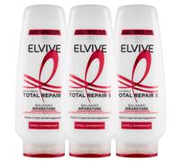 3x Elvive Balsamo Total Repair Per Capelli Danneggiati Riparatore 250 ml