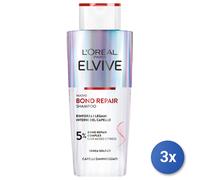 3x Elvive Shampoo 200 Ml. Bond Repair Made In Francia