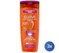 3x Elvive Shampoo 285 Ml. Olio Ricci