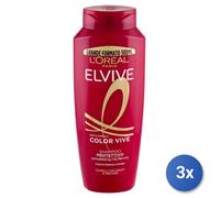 3x Elvive Shampoo 300 Ml. Color Vive Protettivo