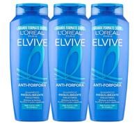 3x Elvive Shampoo Anti Forfora Riequilibrante Capelli Grassi 300 ml