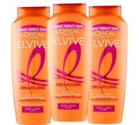 3x Elvive Shampoo Ricostruttore con Cheratina e Olio di Ricino 300 ml