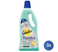 3x Emulsio Pavimenti Ravviva 750 Ml. Gres Fiori Bianc Made In Italy
