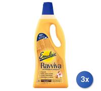 4 pz Emulsio Ravviva Detergente Parquet Legno Olio di Mandorla e Sandalo