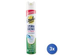3 PZ EMULSIO STIRA BENE PELLI SENSIBILI AMIDO DI MAIS ELIMINA PIEGHE SPRAY 480ML