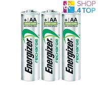 3X Energizer Ricaricabili AA HR6 Batterie Power Plus 1.2V 2000mAh Mignon Stilo