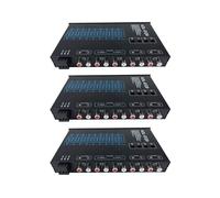 3X Equalizzatore Grafico Automatico Quadrato A 9 Bande Audio Digitale per Auto ADL-EQ9 Equalizzatore Amplificatore per Auto Serie Complet Filtro