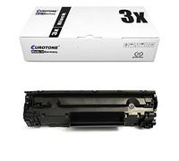 3x Eurotone compatibile Toner per HP LaserJet 1010 1012 1015 1018 1020 1022 3015 3020 3030 3050 3052 3055 AIO NW Z N sostituisce Q2612A 12A