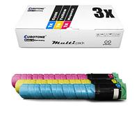 3x Eurotone Toner per Ricoh Aficio MP C 2050 2051 2550 2551 csp AD spf sostituisce 842062-842064 TYPE-MPC2551 TYPEMPC2551 Colore