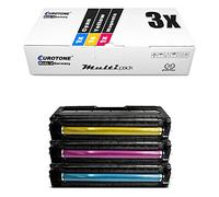 3x Eurotone Toner per Ricoh Aficio SP C 220 221 222 240 wie TYPESPC220E Type SP C220E Colore