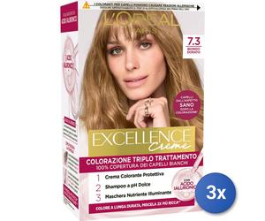 3x Excellence Colorante Cap.7,3 Biondo Dorato