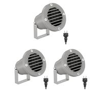 3x faretto da giardino DUK griglia per esterni IP65 spina grigia 1x GU10 max.