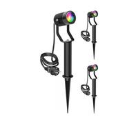 3x Faretto da giardino SHINGA per esterni IP65 nero 1x GU10 max. 15W [EEK: F]