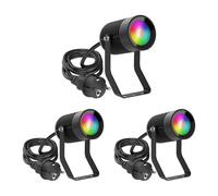 3x Faretto da giardino SHINGA per esterni IP65 nero 1x GU10 max. 15W [EEK: F]