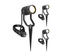 3x Faretto da giardino SHINGA per esterni IP65 spina antracite 1x GU10 max. 15W [EEK: F]