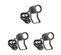 3x Faretto da giardino SHINGA per esterni IP65 spina antracite 1x GU10 max. 15W [EEK: F]