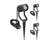 3x Faretto da giardino SHINGA per esterni IP65 spina antracite 1x GU10 max. 15W [EEK: F]