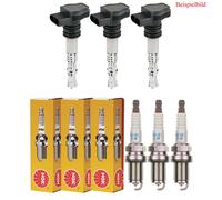 3x Febi BILSTEIN Bobina Accensione + 3x NGK Candela Adatto per Ford Fiesta VI
