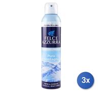 3x Felce Azzurra Casa Spray 250 Ml. Pura Montagna Deodorante