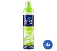 3x Felce Azzurra Spray Per Ambienti Giardino Zen 250 Ml